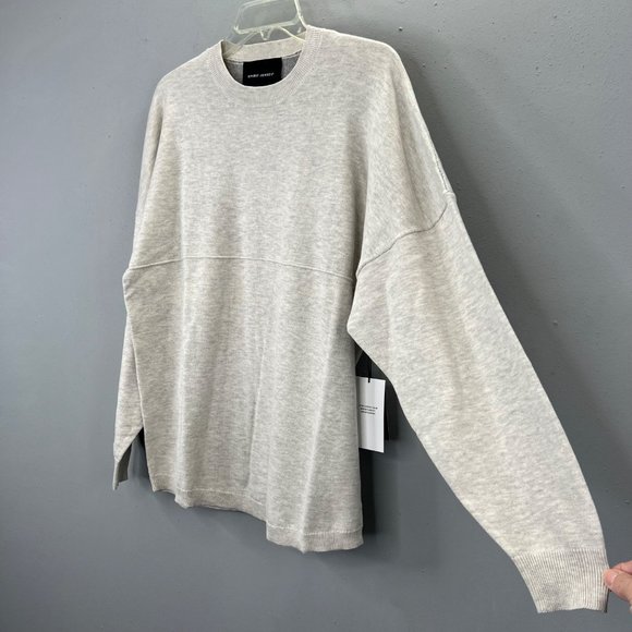 Spirit Jersey Saint Sinner Knit Sweater size XS Oversized Unisex Beige NWT - Picture 3 of 7